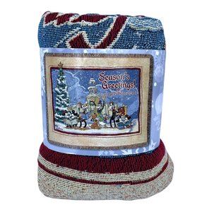 Disney Parks California Adventure Park Seasons Greetings Tapestry Woven Throw